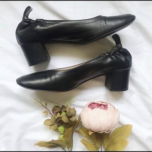Everlane Black Leather Day Heel Shoes US 6.5